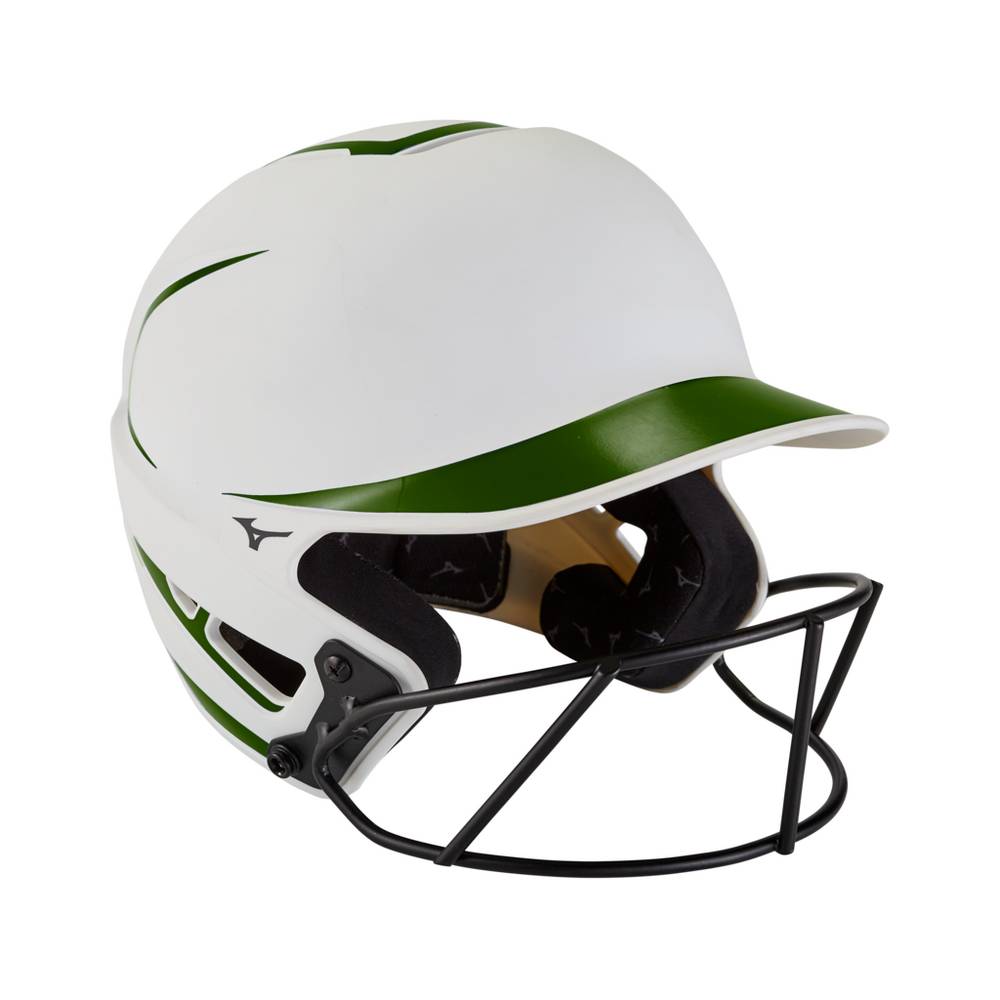 Capacete Mizuno F6 Fastpitch Softball Batting - Mulher - Branco - KRCOS8634